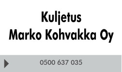 Kuljetus Marko Kohvakka Oy logo